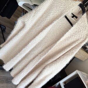Lane Bryant Cream Textured Sweater